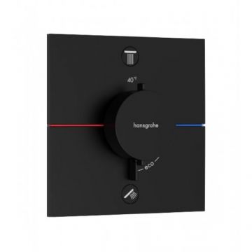 Baterie cada/dus incastrata Hansgrohe ShowerSelect Comfort E, termostatata, negru - Culoare Negru