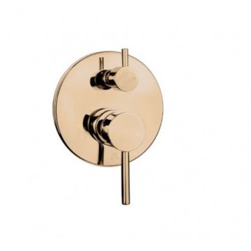 Baterie cada/ dus incastrata Karag Artemis Rose Gold, rotunda - Culoare rose gold