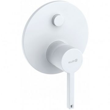 Baterie cada / dus incastrata Kludi Nova Fonte Pura, debit 23l/25l, alb mat - Culoare Alb pal