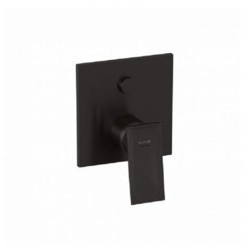 Baterie cada/dus incastrata monocomanda Kludi Decus, gunmetal periat - Culoare gunmetal