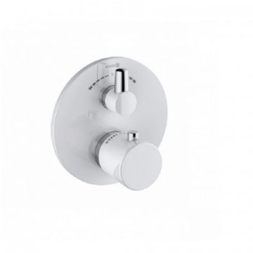 Baterie cada/dus incastrata termostata Kludi Balance, alb - Culoare Alb pal