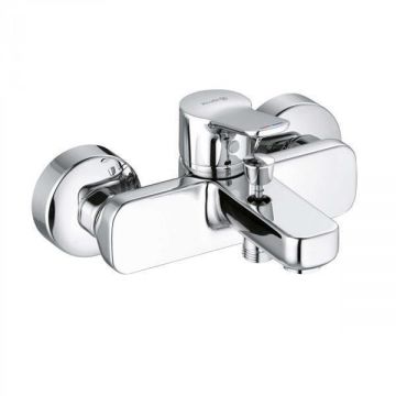 Baterie cada - dus Kludi, Pure & Easy, fara set de dus, crom