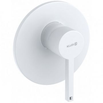 Baterie cada / dus monocomanda Kludi Nova Fonte Pura incastrata, alb mat - Culoare Alb pal