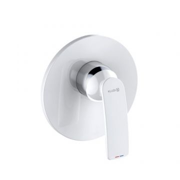 Baterie dus incastrata Kludi Balance, alb - crom - Culoare Alb pal