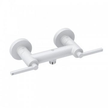 Baterie dus Kludi Nova Fonte Puristic DN 15, alb mat - Culoare Alb pal