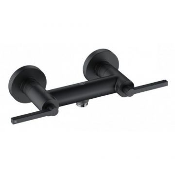 Baterie dus Kludi Nova Fonte Puristic DN 15, negru mat - Culoare Negru