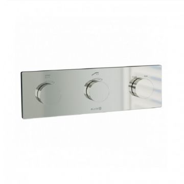 Baterie termostatată electronică încastrată Kludi Pushtronic, crom - Culoare Crom