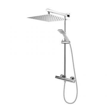 Coloana de dus incastrat FDesign Anima Square, crom - Culoare Crom