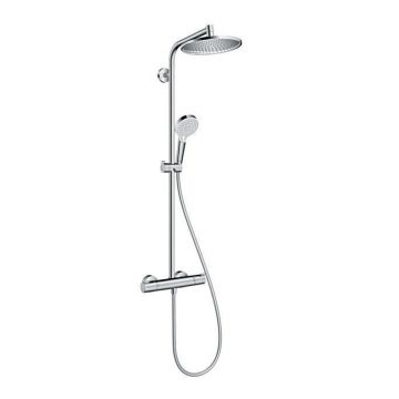 Coloana dus cu baterie si termostat, Hansgrohe, Crometta S240, crom