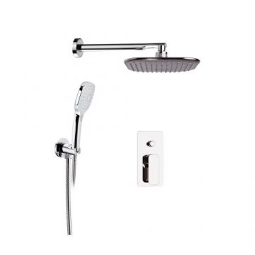 Coloana dus Daniel Rubinetterie Tiara, incastrata, crom - Culoare Crom