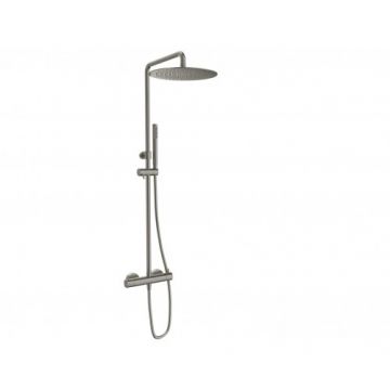 Coloana dus termostatata Sanycces Loop, nichel periat - Culoare Gri