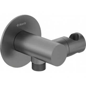 Cot racord cu suport para dus Deante Silia, titanium - Culoare Gri