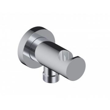 Cot racord cu suport para dus Sanycces Loop, crom