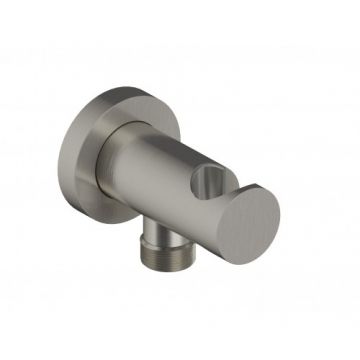 Cot racord cu suport para dus Sanycces Loop, nichel periat