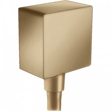 Cot racord dus Hansgrohe FixFit Square, bronz periat - Culoare Bronze