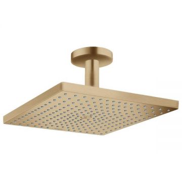 Palarie de dus, Hansgrohe, Raindance E 300, cu brat de tavan, bronz periat
