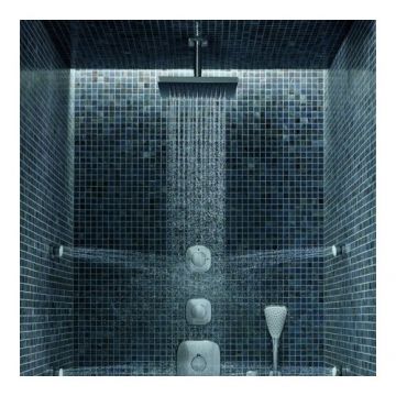 Palarie de dus Kludi A-QA, 20 x 20 cm - Culoare Crom