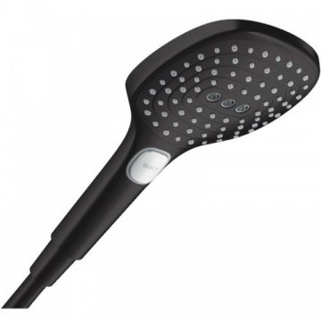Para de dus Hansgrohe Raindance Select E 120 cu 3 jeturi, negru