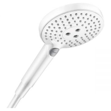 Para de dus, Hansgrohe, Raindance Select S, 3 jeturi, alb mat