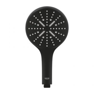 Para dus Grohe Rainshower 130 SmartActive negru mat
