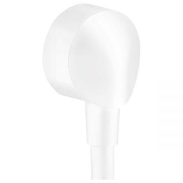 Racord dus, Hansgrohe, Fixfit E, alb mat