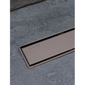 Rigola de dus Karag Primo Compact Line, gun metal - Dimensiune 65cm