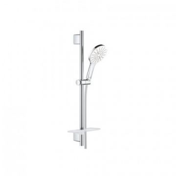 Set de dus Grohe Rainshower 130 Smartactive cu 3 pulverizari, moon-white - Culoare Crom
