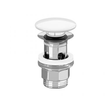 Ventil cu capac ceramic Villeroy&Boch push-open, alb