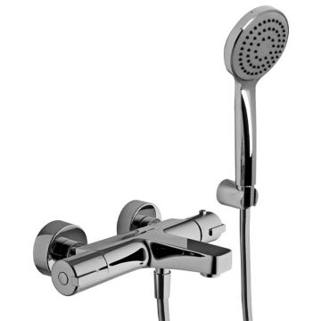 Baterie cadă - duș, FIMA Carlo Frattini, termostatată, cu set de duș, crom, F4074CR