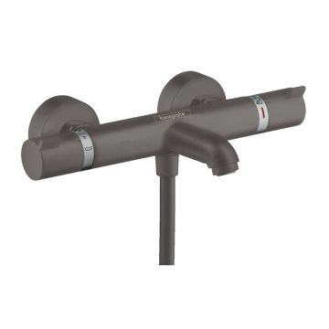 Baterie cadă duș Hansgrohe, Ecostat Comfort, negru periat