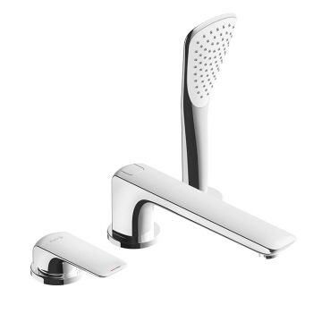 Baterie cadă - duș, Kludi, Ameo, cu montaj pe marginea căzii, crom