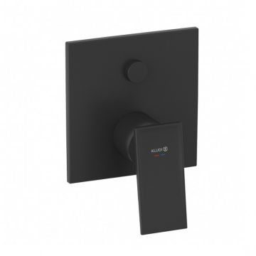 Baterie cadă-duș Kludi, Decus, parte vizibilă, negru mat