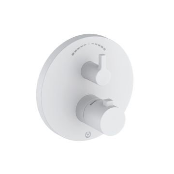 Baterie cadă - duș, Kludi, Nova Fonte, termostatată, alb mat, 208305315