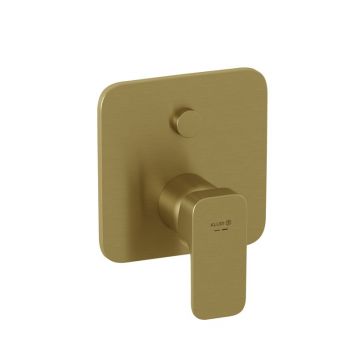 Baterie cadă-duș Kludi, Renon, incastrată, parte vizibilă, brushed gold