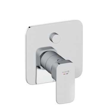 Baterie cadă-duș Kludi, Renon, incastrată, parte vizibilă, crom