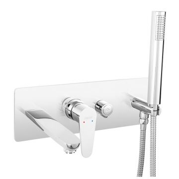 Baterie cada - dus, Ferro, Algeo, include para si furtun, crom