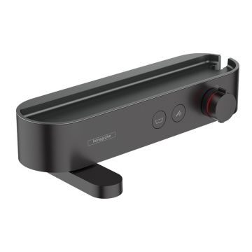 Baterie cada - dus, Hansgrohe, ShowerTablet Select 400, cu termostat, negru mat
