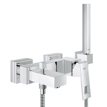 Baterie cada Grohe Eurocube cu para  furtun si agatatoare de dus