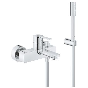 Baterie cada Grohe Lineare cu set de dus cu agatatoare  crvom