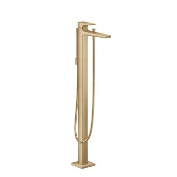 Baterie cada Hansgrohe Metropol de pardoseala  fara ventil  necesita corp ingropat  bronz periat