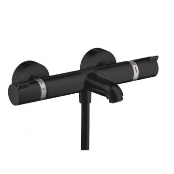 Baterie cada termostatata Hansgrohe Ecostat Comfort  negru mat