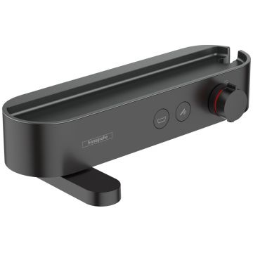 Baterie cada termostatata Hansgrohe ShowerTablet Select 400 cu pipa rotativa  negru mat