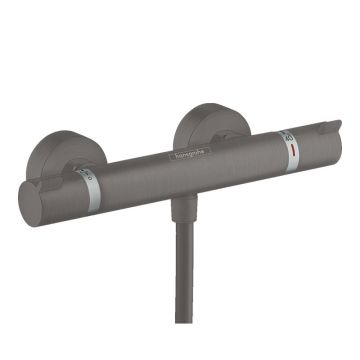 Baterie de duș, Hansgrohe, Ecostat Comfort, termostatată, negru cromat periat, 13116340