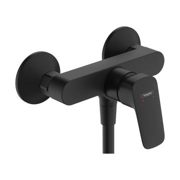 Baterie de dus, Hansgrohe, Logis, negru mat