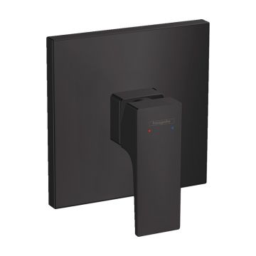 Baterie duș Hansgrohe, Metropol, montaj încastrat, negru mat