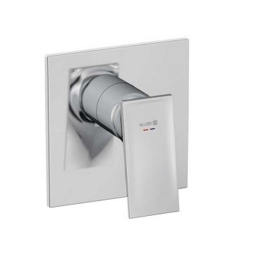 Baterie duș Kludi, Decus, încastrată, parte vizibilă, crom