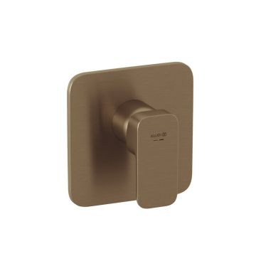 Baterie duș Kludi, Renon, încastrată, parte vizibilă, brushed bronz