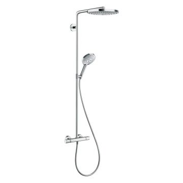 Coloana dus cu baterie si termostat Hansgrohe, Raindance Select S240, 2 jeturi, crom