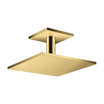 Pălărie de duș, Axor, ShowerSolution, cu braț de duș, 3 jeturi, 30 x 30 cm, auriu lucios, 35320990