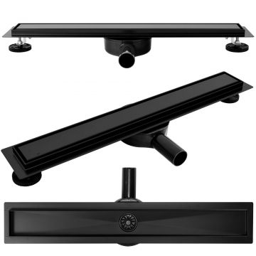 Rigolă de duș Rea Neo Pure Pro, negru, 100 cm